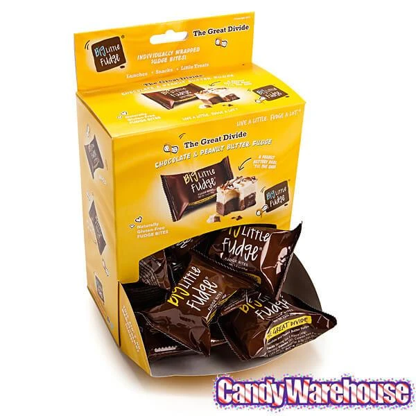 Fudge Bites - Chocolate And Peanut Butter: 12-Piece Display 4 Fudge Bites - Chocolate And Peanut Butter: 12-Piece Display - Image 2