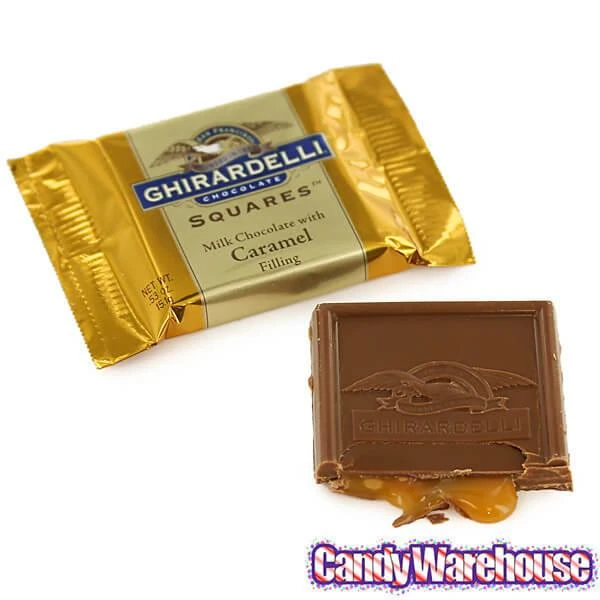 Ghirardelli Milk Chocolate With Caramel Filling Squares: 50-Piece Box 4 Ghirardelli Milk Chocolate With Caramel Filling Squares: 50-Piece Box - Image 2