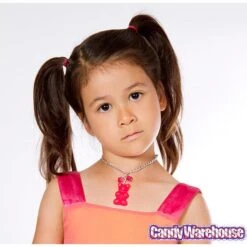 Giant Gummy Bear Necklace - Red -Candy Store giant gummy bear necklace red candy warehouse 3