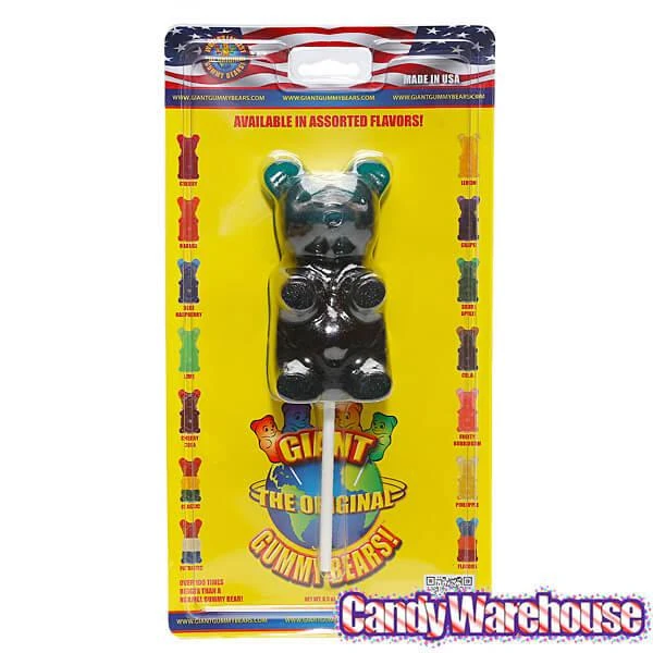 Giant Gummy Bear On A Stick - Blue Raspberry 5 Giant Gummy Bear On A Stick - Blue Raspberry - Image 3
