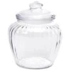 Glass Optic 40-Ounce Candy Jar With Glass Lid 1 Glass Optic 40-Ounce Candy Jar With Glass Lid -Candy Store glass optic 40 ounce candy jar with glass lid candy warehouse 1