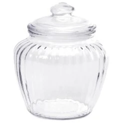 Glass Optic 40-Ounce Candy Jar With Glass Lid