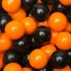 Gumballs Color Combo - Orange And Black: 4LB Box -Candy Store gumballs color combo orange and black 4lb box candy warehouse 1