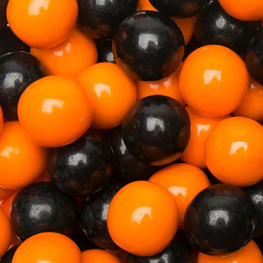 Gumballs Color Combo - Orange And Black: 4LB Box 3 Gumballs Color Combo - Orange And Black: 4LB Box