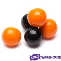Gumballs Color Combo - Orange And Black: 4LB Box 9 Gumballs Color Combo - Orange And Black: 4LB Box -Candy Store gumballs color combo orange and black 4lb box candy warehouse 4