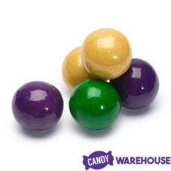 Gumballs Color Combo - Purple, Green And Gold: 6LB Box -Candy Store gumballs color combo purple green and gold 6lb box candy warehouse 3