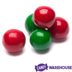 Gumballs Color Combo - Red And Green: 4LB Box -Candy Store gumballs color combo red and green 4lb box candy warehouse 4