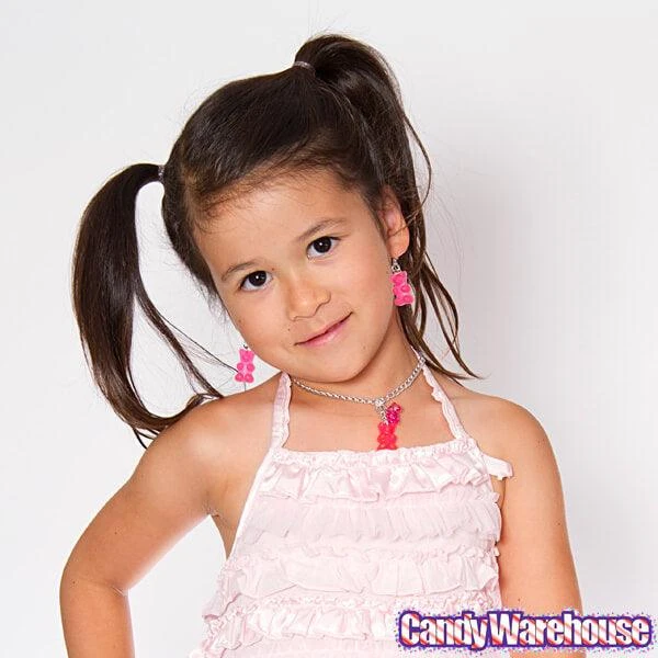 Gummy Bear Earrings - Pink 5 Gummy Bear Earrings - Pink - Image 3