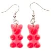 Gummy Bear Earrings - Red 2 Gummy Bear Earrings - Red -Candy Store gummy bear earrings red candy warehouse 1