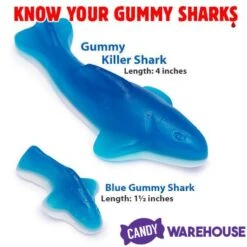 Gummy Sharks Candy: 5LB Bag -Candy Store gummy sharks candy 5lb bag candy warehouse 3