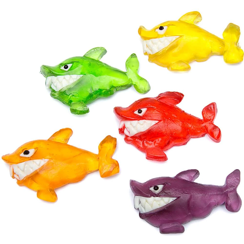 Gummy Sharks With Teeth: 38-Piece Bag 3 Gummy Sharks With Teeth: 38-Piece Bag