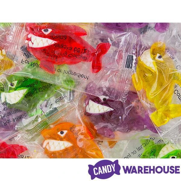 Gummy Sharks With Teeth: 38-Piece Bag 4 Gummy Sharks With Teeth: 38-Piece Bag - Image 2