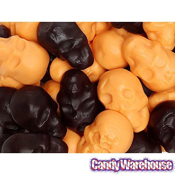 Gummy Skulls - Black And Orange: 5LB Bag 4 Gummy Skulls - Black And Orange: 5LB Bag - Image 2