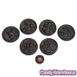 Gustaf's Black Licorice Coins: 1KG Bag -Candy Store gustaf s black licorice coins 1kg bag candy warehouse 3