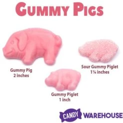 Gustaf's Pink Gummy Pigs: 1KG Bag 10 Gustaf's Pink Gummy Pigs: 1KG Bag -Candy Store gustaf s pink gummy pigs 1kg bag candy warehouse 3