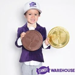 Happy Hanukkah Milk Chocolate Giant Gelt: 8.65-Ounce Coin -Candy Store happy hanukkah milk chocolate giant gelt 8 65 ounce coin candy warehouse 4