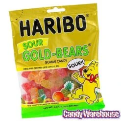 Haribo Gold-Bears Sour Gummy Bears Candy: 3LB Box -Candy Store haribo gold bears sour gummy bears candy 3lb box candy warehouse 3