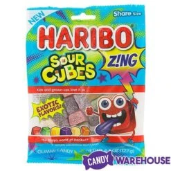 Haribo Zing Sour Cubes Gummy Candy: 3LB Box -Candy Store haribo zing sour cubes gummy candy 3lb box candy warehouse 5