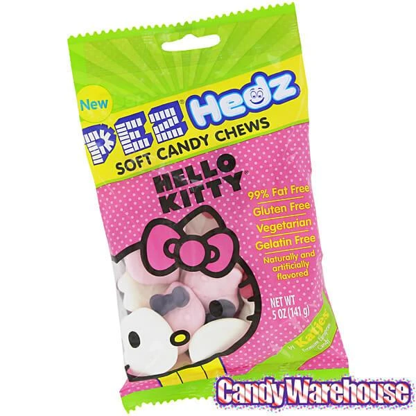 Hello Kitty PEZ Hedz Soft Candy Chews Bags: 12-Piece Case 4 Hello Kitty PEZ Hedz Soft Candy Chews Bags: 12-Piece Case - Image 2