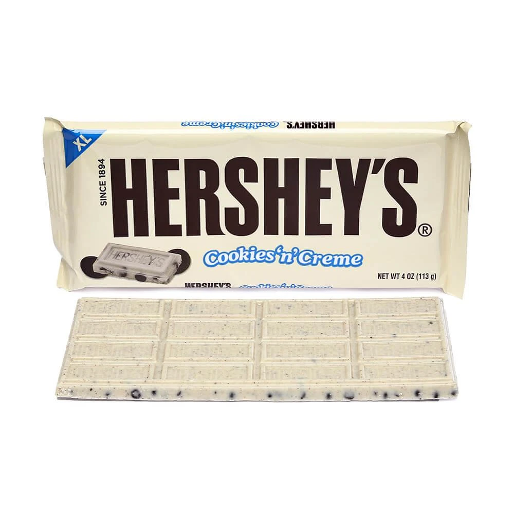 Hershey's Cookies N Creme 4-Ounce Jumbo Candy Bars: 12-Piece Box 3 Hershey's Cookies N Creme 4-Ounce Jumbo Candy Bars: 12-Piece Box