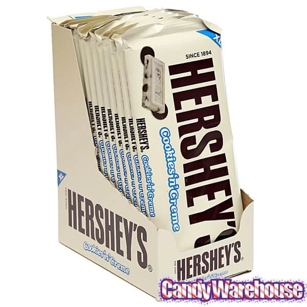 Hershey's Cookies N Creme 4-Ounce Jumbo Candy Bars: 12-Piece Box 5 Hershey's Cookies N Creme 4-Ounce Jumbo Candy Bars: 12-Piece Box - Image 3