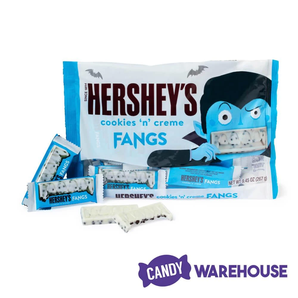 Hershey's Cookies N Creme Fangs: 20-Piece Bag 4 Hershey's Cookies N Creme Fangs: 20-Piece Bag - Image 2