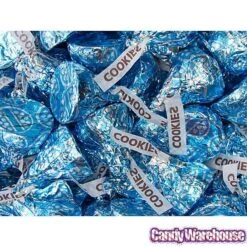 Hershey's Kisses Blue Foiled Cookies N Creme Candy: 60-Piece Bag -Candy Store hershey s kisses blue foiled cookies n creme candy 60 piece bag candy warehouse 4