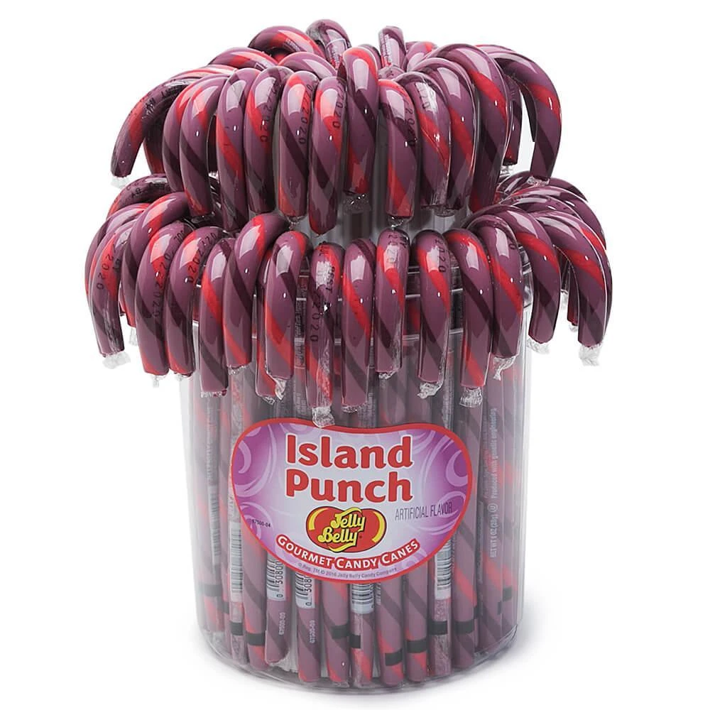 Jelly Belly Candy Canes - Island Punch: 80-Piece Bucket 3 Jelly Belly Candy Canes - Island Punch: 80-Piece Bucket