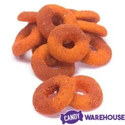 Jovy Crazy Gummy Rings Chamoy Candy - Peach: 5LB Bag 8 Jovy Crazy Gummy Rings Chamoy Candy - Peach: 5LB Bag -Candy Store jovy crazy gummy rings chamoy candy peach 5lb bag candy warehouse 3