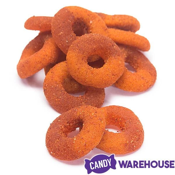 Jovy Crazy Gummy Rings Chamoy Candy - Peach: 5LB Bag 5 Jovy Crazy Gummy Rings Chamoy Candy - Peach: 5LB Bag - Image 3