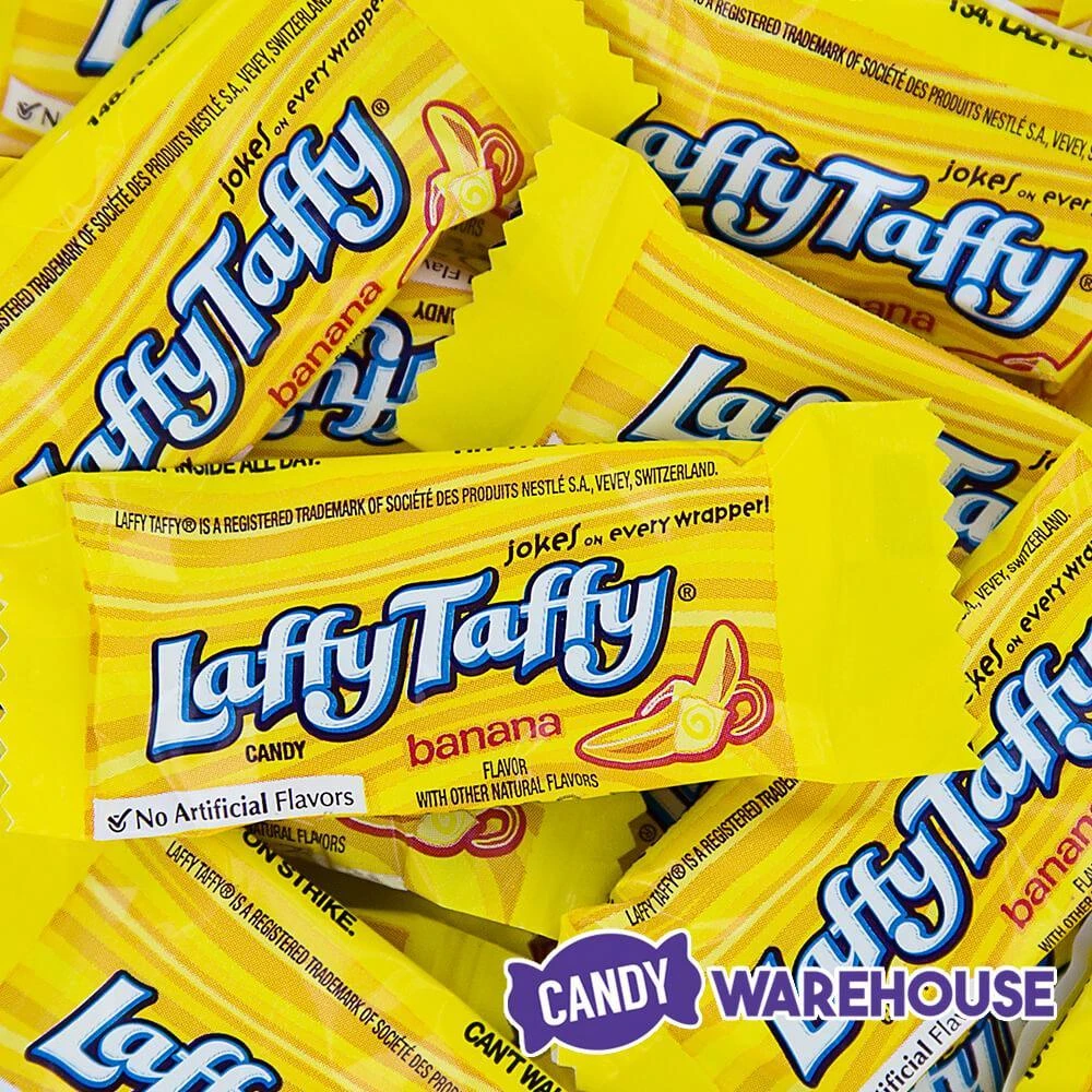 Laffy Taffy Candy - Banana: 145-Piece Tub 5 Laffy Taffy Candy - Banana: 145-Piece Tub - Image 3