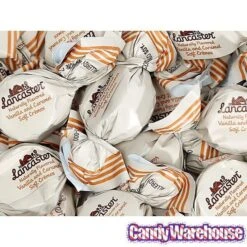 Lancaster Caramel And Vanilla Soft Cremes Candy: 8-Ounce Bag -Candy Store lancaster caramel and vanilla soft cremes candy 8 ounce bag candy warehouse 3