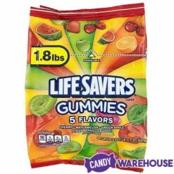 LifeSavers Gummies Candy - 5 Flavors: 1.6LB Bag -Candy Store lifesavers gummies candy 5 flavors 1 6lb bag candy warehouse 5