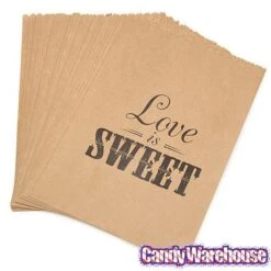 Love Is Sweet Paper Candy Bags: 50-Piece Pack -Candy Store love is sweet paper candy bags 50 piece pack candy warehouse 3 f28188f6 8cb6 4eb6 b59c 141de1dbf8f7