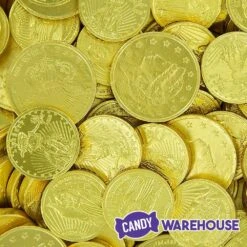 Madelaine Gold Foiled Milk Chocolate Coins 1-Ounce Mesh Bags: 48-Piece Box -Candy Store madelaine gold foiled milk chocolate coins 1 ounce mesh bags 48 piece box candy warehouse 3