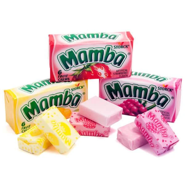 Mamba Fruit Chews Candy 6-Packs - Original: 48-Piece Box 3 Mamba Fruit Chews Candy 6-Packs - Original: 48-Piece Box