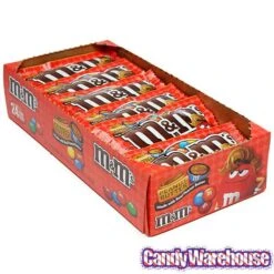 M&M's Candy Packs - Peanut Butter: 24-Piece Box -Candy Store mandm s candy packs peanut butter 24 piece box candy warehouse 3