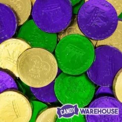 Mardi Gras Chocolate Coins Candy: 60-Piece Bag -Candy Store mardi gras chocolate coins candy 60 piece bag candy warehouse 3