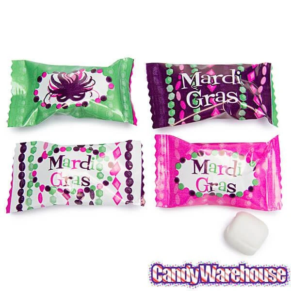 Mardi Gras Wrapped Buttermint Creams: 300-Piece Case 5 Mardi Gras Wrapped Buttermint Creams: 300-Piece Case - Image 3