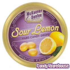 McKeever & Danlee Bon Bons Candy Tins - Sour Lemon: 6-Piece Box -Candy Store mckeever and danlee bon bons candy tins sour lemon 6 piece box candy warehouse 4
