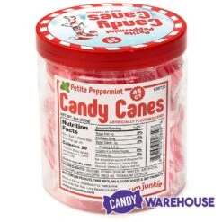 Mini Candy Canes - Red And White: 45-Piece Jar -Candy Store mini candy canes red and white 45 piece jar candy warehouse 6
