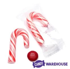 Mini Candy Canes - Red And White: 45-Piece Jar -Candy Store mini candy canes red and white 45 piece jar candy warehouse 7