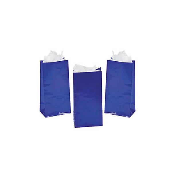 Mini Candy Treat Bags - Blue: 24-Piece Bag 6 Mini Candy Treat Bags - Blue: 24-Piece Bag - Image 4