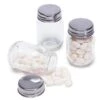 Mini Glass Favor Jars - 2.75-Ounce Mason Jar With Silver Top: 12-Piece Set -Candy Store mini glass favor jars 2 75 ounce mason jar with silver top 12 piece set candy warehouse 1