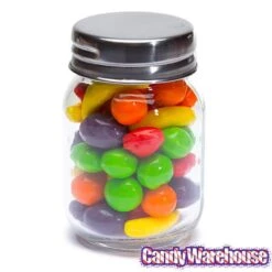 Mini Glass Favor Jars - 2.75-Ounce Mason Jar With Silver Top: 12-Piece Set 9 Mini Glass Favor Jars - 2.75-Ounce Mason Jar With Silver Top: 12-Piece Set -Candy Store mini glass favor jars 2 75 ounce mason jar with silver top 12 piece set candy warehouse 3