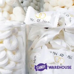 Mr. & Mrs. Wedding Theme Wrapped Buttermint Creams: 300-Piece Case -Candy Store mr and mrs wedding theme wrapped buttermint creams 300 piece case candy warehouse 3 94cc551d 31e3 4285 ae87 bb426afe7744