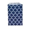Navy Blue Casablanca Pattern Candy Bags: 25-Piece Pack -Candy Store navy blue casablanca pattern candy bags 25 piece pack candy warehouse 1