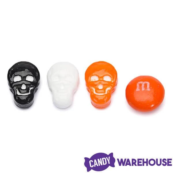 Orange, Black & White Candy Skulls: 5LB Bag 4 Orange, Black & White Candy Skulls: 5LB Bag - Image 2