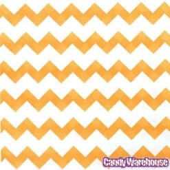 Orange Chevron Stripe Candy Bags: 25-Piece Pack -Candy Store orange chevron stripe candy bags 25 piece pack candy warehouse 3
