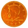 Orange Foiled Milk Chocolate Coins: 1LB Bag -Candy Store orange foiled milk chocolate coins 1lb bag candy warehouse 1